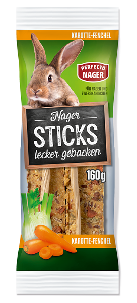 PERFECTO NAGER  Tyč Mrkev/Fenykl 160g