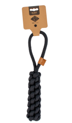 Hračka bavlněná Pešek pletený černý 36cm.