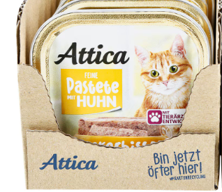 Attica paštika pro kočky kuřecí 100 g