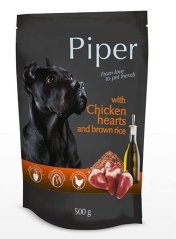 PIPER Kuřecí srdíčka s hnědou rýží 400 g PIPER Kuřecí srdíčka s hnědou rýží 400 g