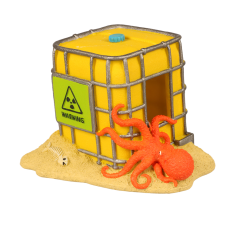 DUVO akvarijní dekorace Radioaktivní IBC box 14,5x11,5x11cm