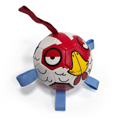 DUVO hračka fotbalový míč s úchyty (ptáček) 15cm