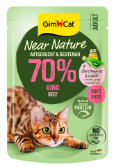 GimCat Near Nature hovězí 85 g kapsička pro kočky