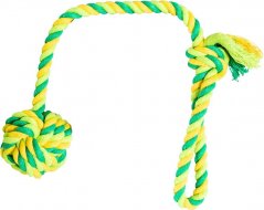 TRIXIE Hip hop Vrhací lano s míčem bavlněný 41 cm 85 g