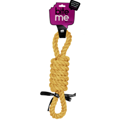Bavlněný uzel osma žlutá 32cm