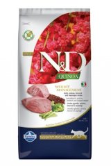 N&D GF Quinoa CAT Weight Mngmnt Lamb & Broccoli 5kg