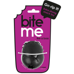 DUVO Hračka z tvrzené gumy snack míč černý S