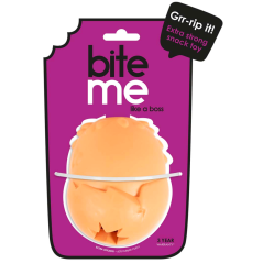 DUVO Hračka z tvrzené gumy Extra snack míč oranžový L