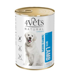 4Vets NATURAL SIMPLE RECIPE s jehněčím masem 400g konzerva pro psy