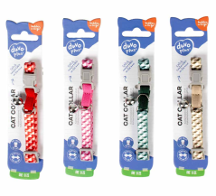DUVO Obojek Cat 20-30x1cm.retro srdce