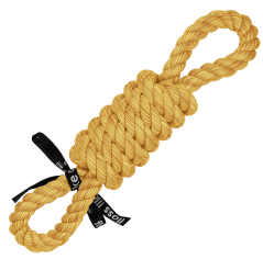 Bavlněný uzel osma žlutá 32cm
