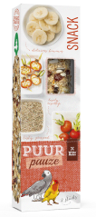 PUUR Tyčinka papoušek banán/šípek 140g