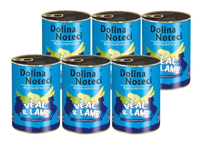 Dolina Noteci  superfood Telecí a jehněčí  6x400g