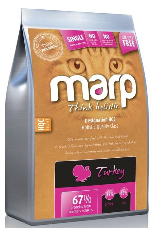 Marp Holistic Turkey CAT - krůtí bez obilovin pro kočky 2kg
