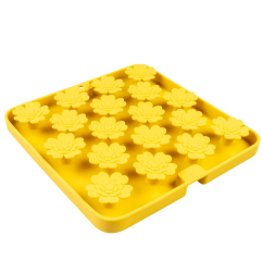 DUVO Lízací podložka žlutý čtverec 20x20cm.