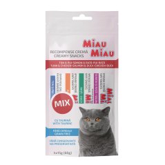 
                                    Miau Miau Creamy Snacks Cat mix 15 g (4 pack)
                                