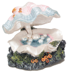 DUVO Akvarijní dekorace Mušle s perlami 12,5cm