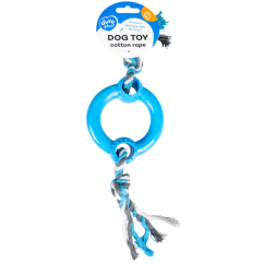 DUVO hračka bavlna s kruhem modro/šedé 30cm