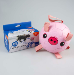 DUVO hračka fotbalový míč s úchyty (prasátko) 18,5cm