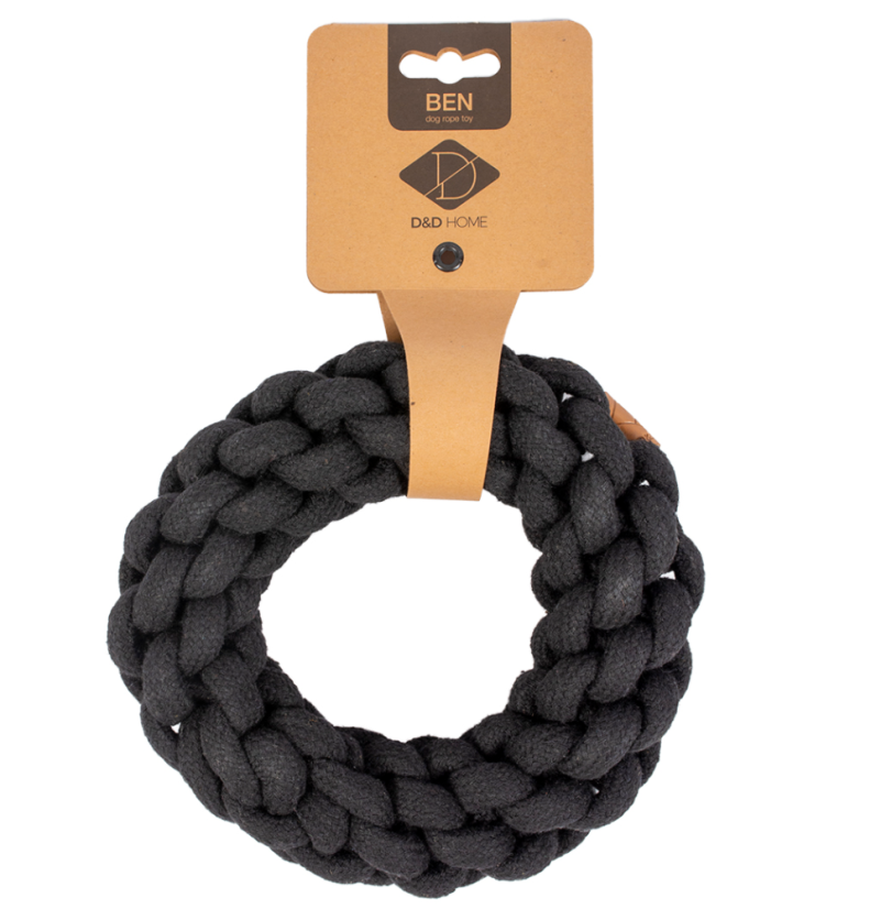 Hračka bavlněná Kruh černý 19cm