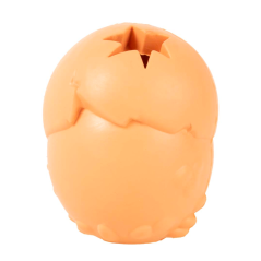 DUVO Hračka z tvrzené gumy Extra snack míč oranžový L