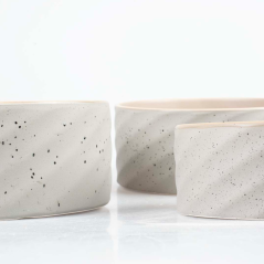 DUVO Miska keramická světlá vlny 800ml