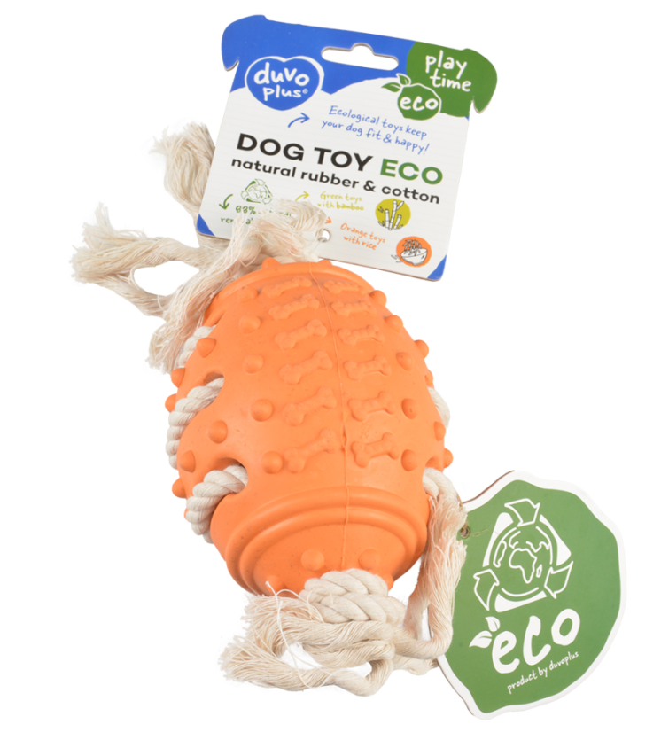 DUVO Hračka BA/TG ECO Rugby míč 28cm.
