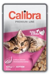 Calibra Cat kapsička Premium Kitten Turkey & Chicken100g