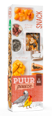 PUUR Tyčinka papoušek kokos/papája 140g
