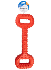 DUVO Hračka z tvrzené gumy přetahovadlo s rukojetí 36,5cm.