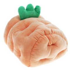 DUVO Plyšový domeček pro hlodavce oranžový (karotka) 17x18x20cm