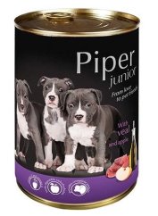 PIPER Junior Kuřecí s žaludky a hnědou rýží 400g