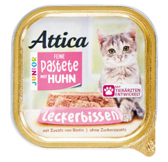 Attica paštika pro kočky Junior Chicken 100 g