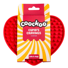 DUVO Lízací podložka červené srdce 17x14cm