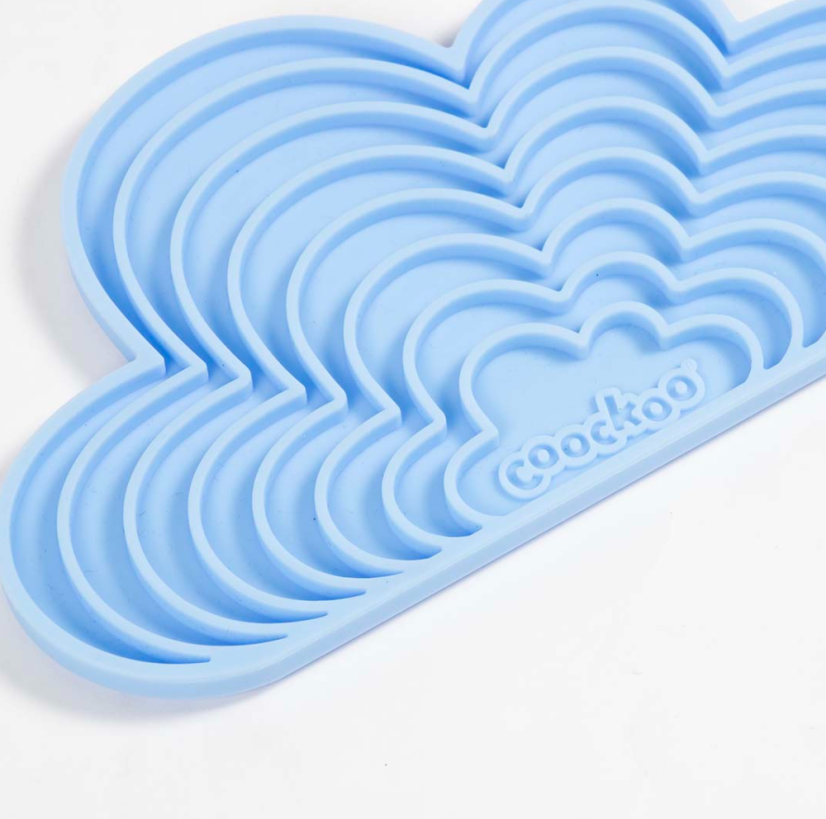 DUVO Lízací podložka modrá vlnka 20x11cm