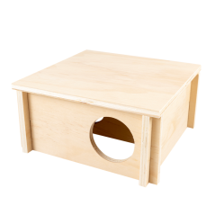 DUVO Dřevěný bungalov pro  hlodavce 20x20x10cm.