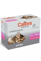 Calibra Cat kapsička Premium Kitten multipack 12x100g