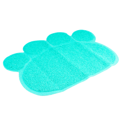 DUVO Předložka před WC modrá tlapka 60x45cm