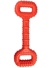 DUVO Hračka z tvrzené gumy přetahovadlo s rukojetí 36,5cm.