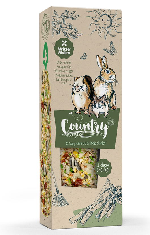 Witte Molen Country Sticks tyčinky mrkev&pórek 110g