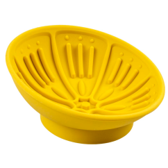 DUVO Lízací podložka ergo žlutá 14x14cm