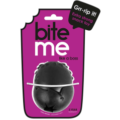 DUVO Hračka z tvrzené gumy snack míč černý L