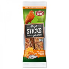 Perfecto Bird Vogel Sticks Tyčky pro ptáky - Med, lastury ústřice a mrkev 2ks 13,5cm / 160g