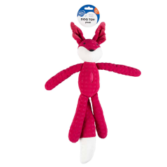 DUVO Hračka plyšová Liška dlouhá vínově červená 42cm.