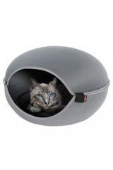 Pelech/domek pro kočky LOUNA šedá
