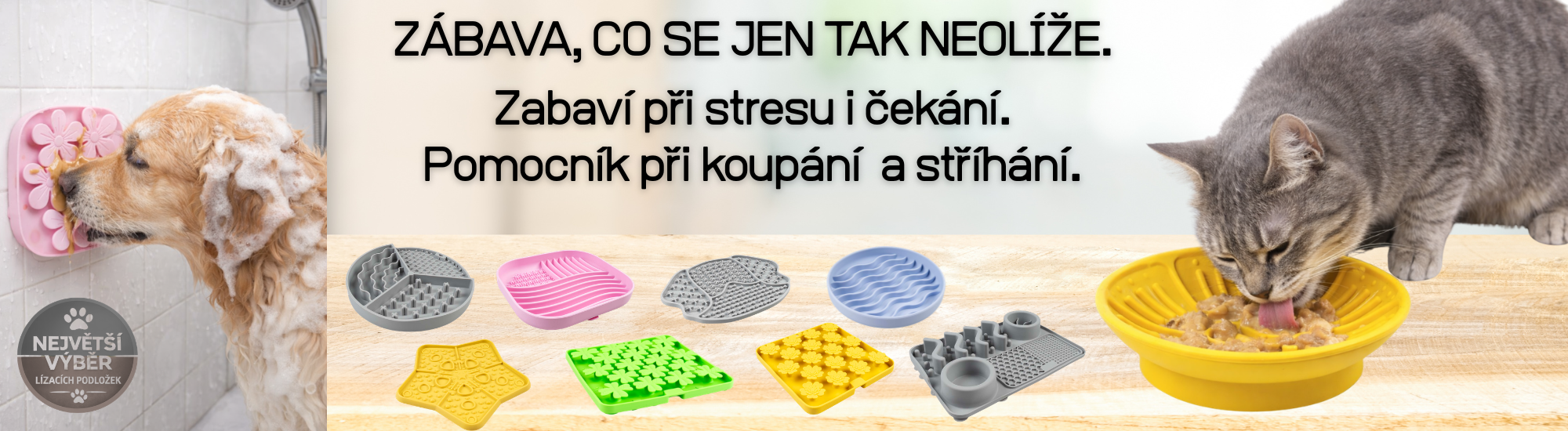 Největší výběr lízacích podložek