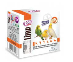 LOLOpets LIME minerální kámen s mušlemi pro ptáky 40g