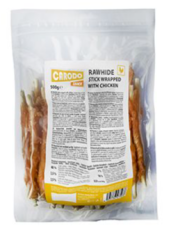 CARODO Dog poch. Kuřecí maso na bůvolí kůži 500g