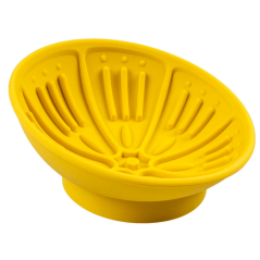 DUVO Lízací podložka ergo žlutá 14x14cm