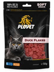 PLOVET Cat Kachní vločky 50g